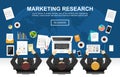 Marketing research concept illustration