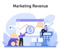 Marketing Revenue concept. Flat vector illustration