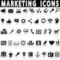 Marketing and sales icons, signs, vector illustrations Royalty Free Stock Photo