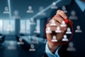 Marketing segmentation and human resources concept