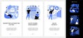 Marketing software mobile app UI kit.