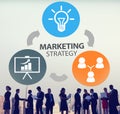 Marketing Strategy Branding Commercial Advertisement Plan Concep Royalty Free Stock Photo