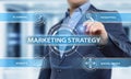Marketing Strategy Business Advertising Plan Promotion concept Royalty Free Stock Photo
