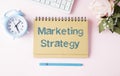 marketing strategy Concept. Chart with keywords Royalty Free Stock Photo