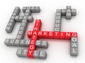 Marketing strategy related words Royalty Free Stock Photo