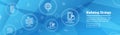 Marketing Strategy Web Header Hero Image Banner with inbound lea