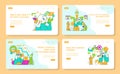 Marketing Tools Cat. Flat Vector