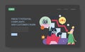 Marketing Tools. Flat Vector Illustration