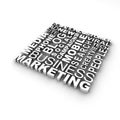 Marketing Word Cloud Royalty Free Stock Photo