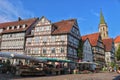 Marketplace in historic city Schorndorf, Germany