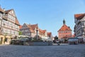 Marketplace in historic city Schorndorf, Germany