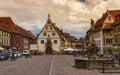 Marketplace in Obernai village, Alsace, France Royalty Free Stock Photo