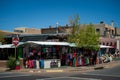 The Marketplace in Santa Fe, New Mexico. The Creative City of Santa Fe In New Mexico with its multitude of Galleries and Sculpture