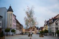 Marketplace of SchmÃÂ¶lln in Thuringia, Thuringia Royalty Free Stock Photo