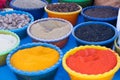 Marketstall selling spice ingredients.