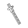marking gauge carpenter accessory isometric icon vector illustration Royalty Free Stock Photo