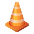 Marking road cone icon, isometric style