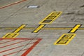 Marking on taxiway