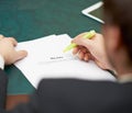 Marking words in a big data definition Royalty Free Stock Photo