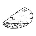 Markook Bread Icon. Doodle Hand Drawn or Outline Icon Style Royalty Free Stock Photo