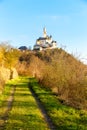 Marksburg above Braubach at Rhine river