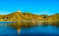 Marksburg Castle above the Rhine in Germany Royalty Free Stock Photo