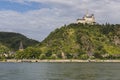 Marksburg Castle at Rhine in Braubach Royalty Free Stock Photo