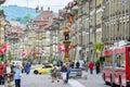 Marktgasse street view. Bern, Switzerland