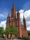 Marktkirche Wiesbaden, Germany Royalty Free Stock Photo