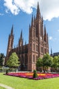 Marktkirche in Wiesbaden, Germany Royalty Free Stock Photo