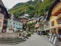 Marktplatz in Hallstatt, Austria