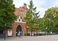 MARLBORK, POLAND. Entrance to the territory of the Middle Knight`s Castle of the Teutonic Order