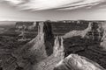 Marlboro Point Canyonlands Sunrise Black and White Royalty Free Stock Photo