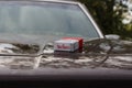 Marlboro Red on car's hood