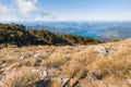 Marlborough Sounds panorama from Mount Stokes hiking track in New Zealand