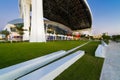 Marlins Park at dusk