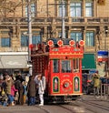 Marlitram tram on Bellevue square in Zurich Royalty Free Stock Photo