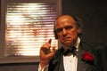Wax statue of Marlon Brando, the Godfather. Royalty Free Stock Photo