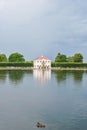 Marly Palace and pond in Peterhof, Russia