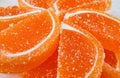Marmalade candy in the form of a doll of orange Royalty Free Stock Photo