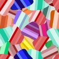 Marmalade colorfull seamlees. Jelly fruit candy pattern. Sweet jelly abstract background. Vector illustration of sweet