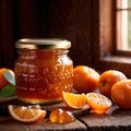 Marmalade, jam preserved fruit spread jelly made from oranges and citrus fruit