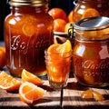 Marmalade, jam preserved fruit spread jelly made from oranges and citrus fruit