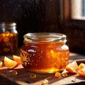 Marmalade, jam preserved fruit spread jelly made from oranges and citrus fruit