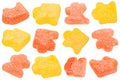 Marmalade jelly candy as pazzles shape