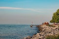 Marmara Sea view from the beach of Cankurtaran district