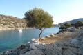 Marmaris Bozukkale is just a corner from heaven, come here by boat or yacht, the sea is very clean and the view is superb Royalty Free Stock Photo