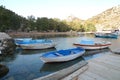 Marmaris Bozukkale is just a corner from heaven, the harbor is beautiful, come here by boat or yacht, the small boats are colorful