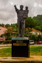 MARMARIS, TURKEY: Mustafa Kemal Ataturk monument in the centre of Marmaris city in Turkey.