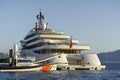 Marmaris, Turkey - November 14, 2022: Eclipse yacht of Russian oligarch Roman Abramovich in the Turkish port of Marmaris